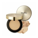 Пудра компактна з золотом The Saem Eco Soul Luxury Gold Pact 21 Light Beige 12 g, фото 4